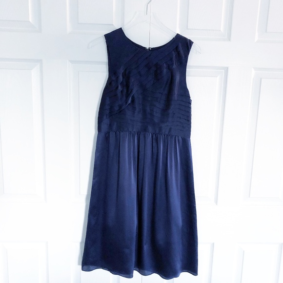 J. Crew Dresses & Skirts - J. Crew Marguerite dress in Navy Silk Charmeuse